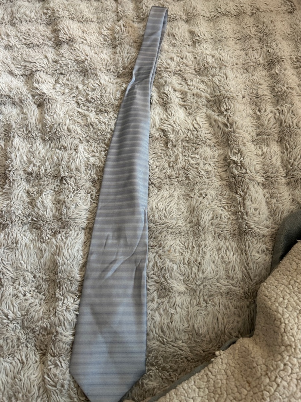 Light Gray Stripe Men's Tie